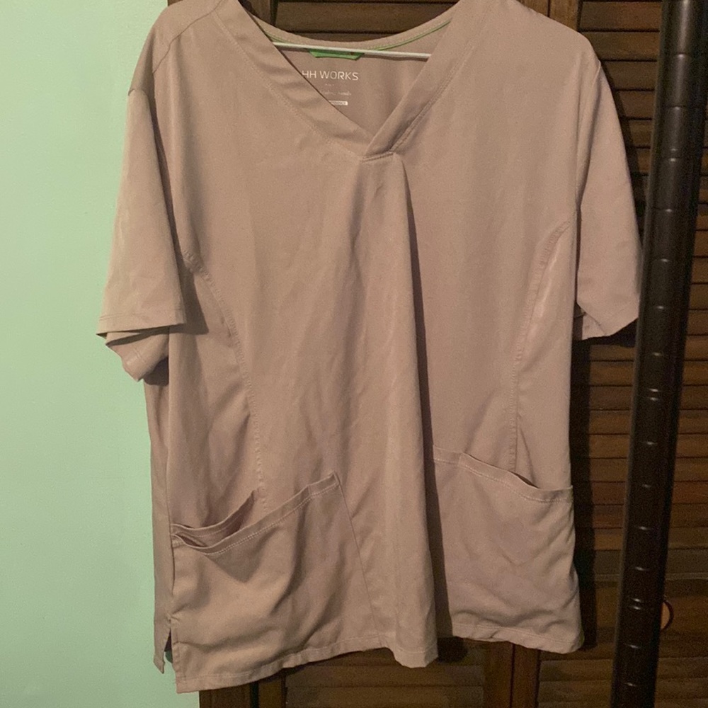 Tan scrub top by hh works